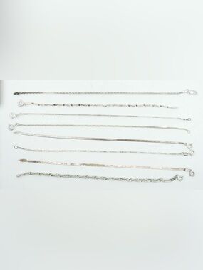Lot 8 New Unoaerre 925 Sterling Silver Bracelets Made in Italy New without Tags